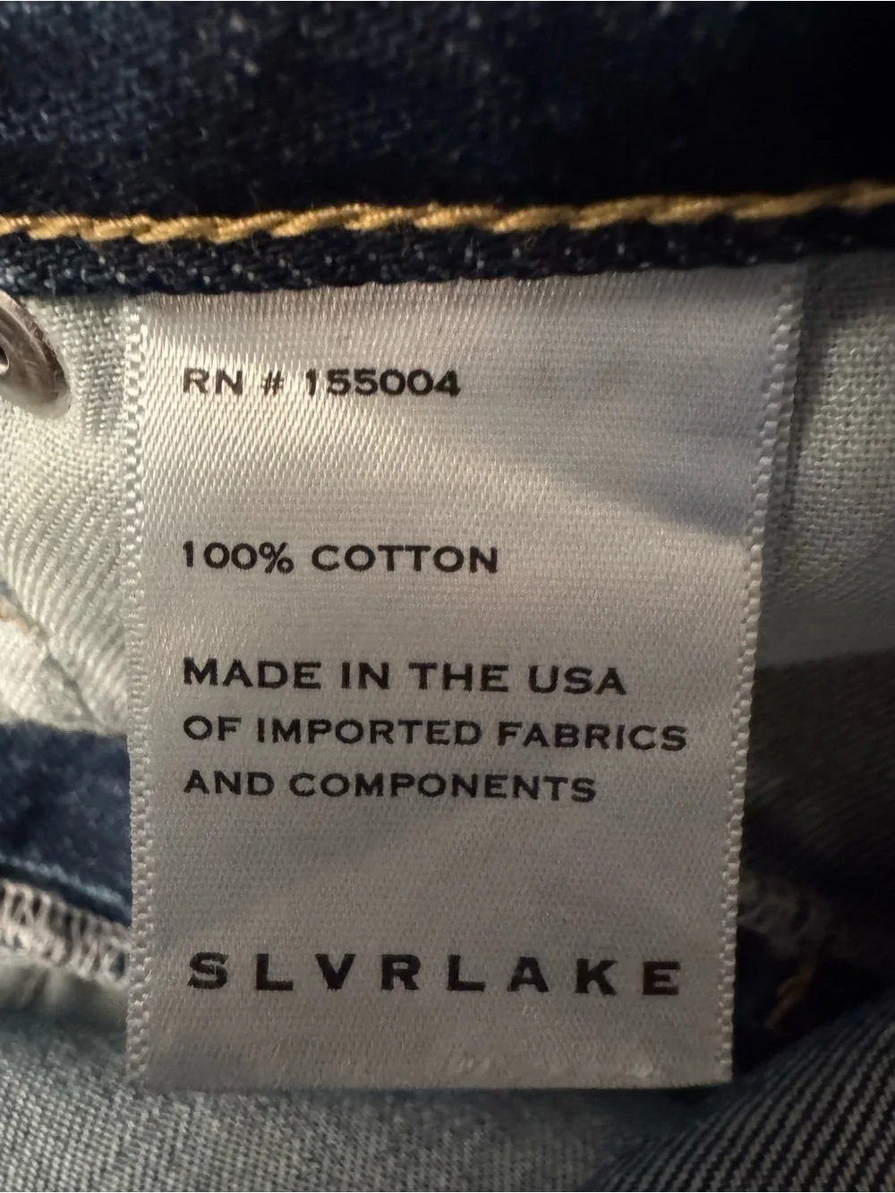 SLVRLAKE Virginia Slims Women’s Blue High Rise Slim Fit Denim Jeans Size 24 - Picture 16 of 16